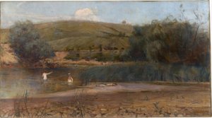 The Yarra, Heidelberg av Charles Edward Conder