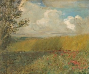 Kornåkeren (olje på lerret) av Charles Condor