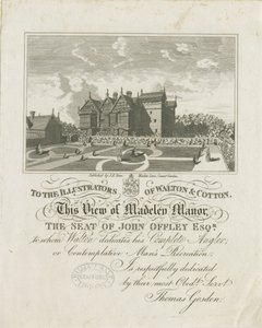 Madeley Manor House: gravering, nd [c 1686] (trykk) av Charles Cotton