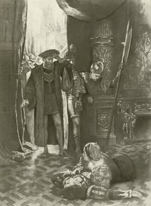 Lucrezia Borgia, siste akt siste scene (gravyr) av Charles D. Graves