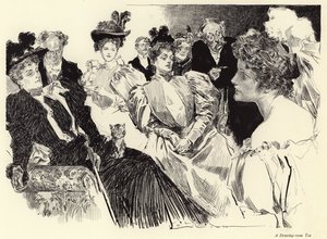 En te i tegnestuen av Charles Dana Gibson