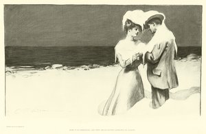 Her er det jul og de begynte å ta farvel i august av Charles Dana Gibson