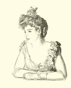 Illustrasjon for The Social Ladder av Charles Dana Gibson