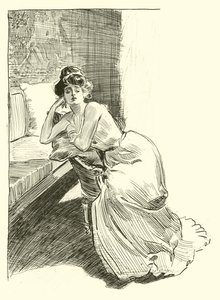 Illustrasjon for The Social Ladder av Charles Dana Gibson