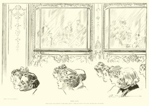 Illustrasjon for The Social Ladder av Charles Dana Gibson