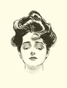 Illustrasjon for The Social Ladder av Charles Dana Gibson