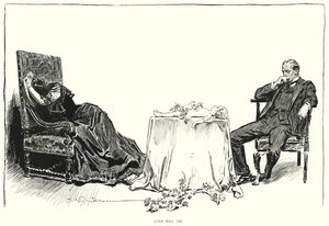 Kjærlighet vil dø (litho) av Charles Dana Gibson