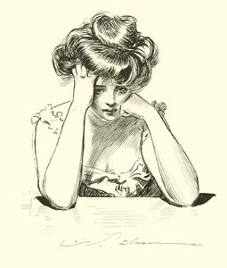 Hun bestemmer seg for å dø til tross for Dr. Bottles av Charles Dana Gibson