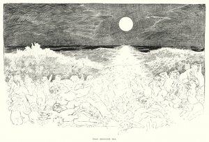 Det rastløse havet (litho) av Charles Dana Gibson