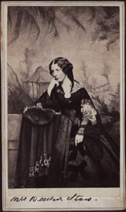 Portrett av Harriet Beecher Stowe 1811-1896, ca 1860.