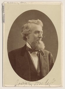 Portrett av Joseph Medill, ca. 1876 av Charles Delevan Mosher