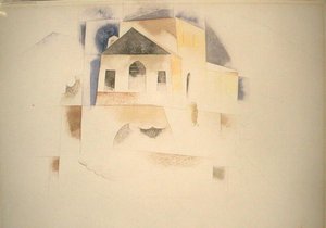Bermuda House (akvarell på papir) av Charles Demuth