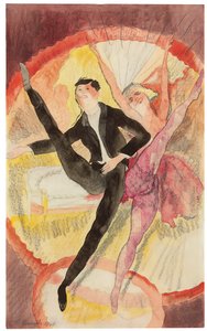 In Vaudeville: To dansere av Charles Demuth