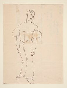 Gjøgler, eller mann i kostyme av Charles Demuth