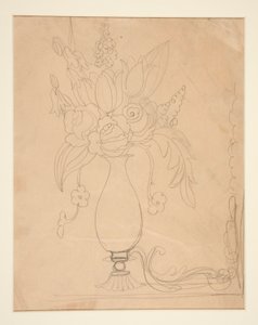 Vase med blomster av Charles Demuth