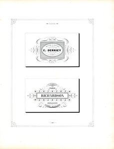 Visittkortdesign fra det andre imperiet (trykk) av Charles Derriey