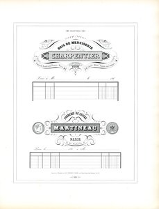 Forretningsbrevark for håndverksbedrifter (trykt) av Charles Derriey