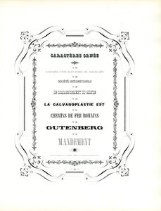 Dekorerte skrifttyper med buet ramme (trykk) av Charles Derriey