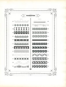 Dekorative striper og ornamentale kanter (trykk) av Charles Derriey