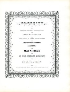 Dekorative skrifttyper med dobbel ornamental ramme (trykk) av Charles Derriey