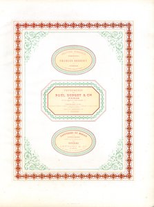 Modellark for forretningspapirer og etikettdesign (trykt) av Charles Derriey