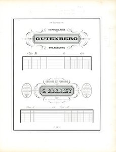Representative brevhoder for typografi og skriftstøperi (trykk) av Charles Derriey