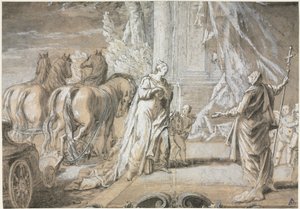 Madame de Maintenon vender tilbake til den katolske kirke [2], 1700-tallet. av Charles Dominique Joseph Eisen