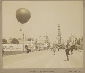 Fangeballong og pariserhjul, World Columbian Exposition, Chicago av Charles Dudley Arnold