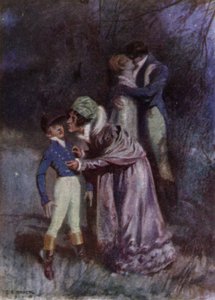 Illustrasjon for The Amateur Gentleman av Jeffery Farnol (litho-farge) av Charles Edmund (after) Brock