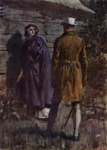 Illustrasjon for The Amateur Gentleman av Jeffery Farnol (litho-farge)