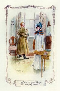 En kjent god ting dette gifteskjemaet, 1907 (illustrasjon)