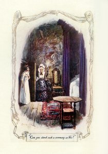 Tåler du en slik seremoni som denne, 1907 (illustrasjon) av Charles Edmund Brock