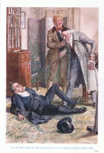 Han tilbød seg ikke å reise seg igjen, men lå der og så seg om av Charles Edmund Brock