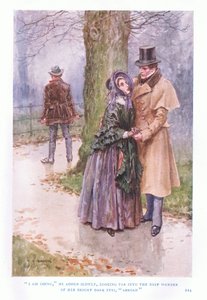 Jeg går, sa han sakte og så langt inn i det dype underet av hennes lyse mørke øyne, til utlandet. av Charles Edmund Brock