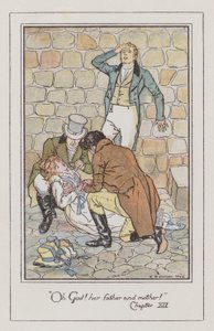 Illustrasjon for persuasion (farge litho) av Charles Edmund Brock
