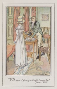 Illustrasjon for persuasion (farge litho) av Charles Edmund Brock