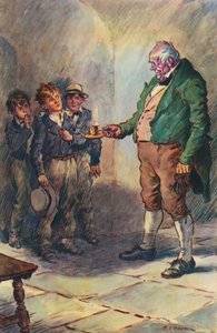 Illustrasjon for Tom Browns skoledager av Thomas Hughes av Charles Edmund Brock