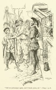 Illustrasjon for Westward Ho! av Charles Kingsley (gravering)