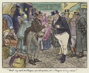 Illustrasjon for Pickwick Papers av Charles Edmund Brock