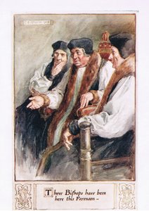 Tre biskoper har vært her i formiddag av Charles Edmund Brock