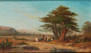 Setting Up Camp, With Camels at Rest (oil on panel)   1401525   no       norwegian Successfully Translated  Original: ""Representation du heros national russe Alexandre de la Neva (ou Alexandre Nevski ou Alexander Nevsky) (1220-1263) prince de Novgorod"" P av Charles Edouard (attr.to) Frere