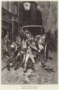 Arrestasjon av Georges Cadoudal. Arrestasjon av Georges Cadoudal, bretonsk royalistopprører, Paris