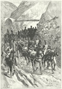 Massenas retrett til Ciudad Rodrigo av Charles Edouard Delort