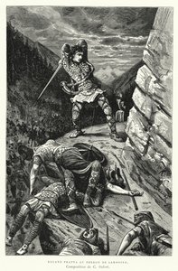 Roland Frappa Au Perron De Sardoine (gravering) av Charles Edouard Delort