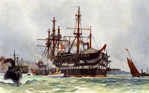 The Old Implacable (Duguay Trouin) i Devonport, 1901