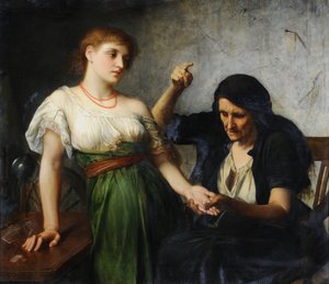 The Fortune Teller (olje på lerret)
