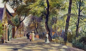 London Zoo: Parrot and Elephant Houses (farge litho)