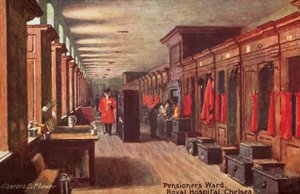 Pensjonistavdelingen, Royal Hospital, Chelsea av Charles Edwin Flower