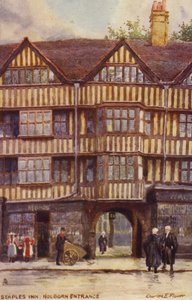 Staples Inn, Holborn Entrance, London av Charles Edwin Flower