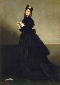 La Dame aux gants The Lady with the Glove, 1869. av Charles Emile Auguste Carolus-Duran